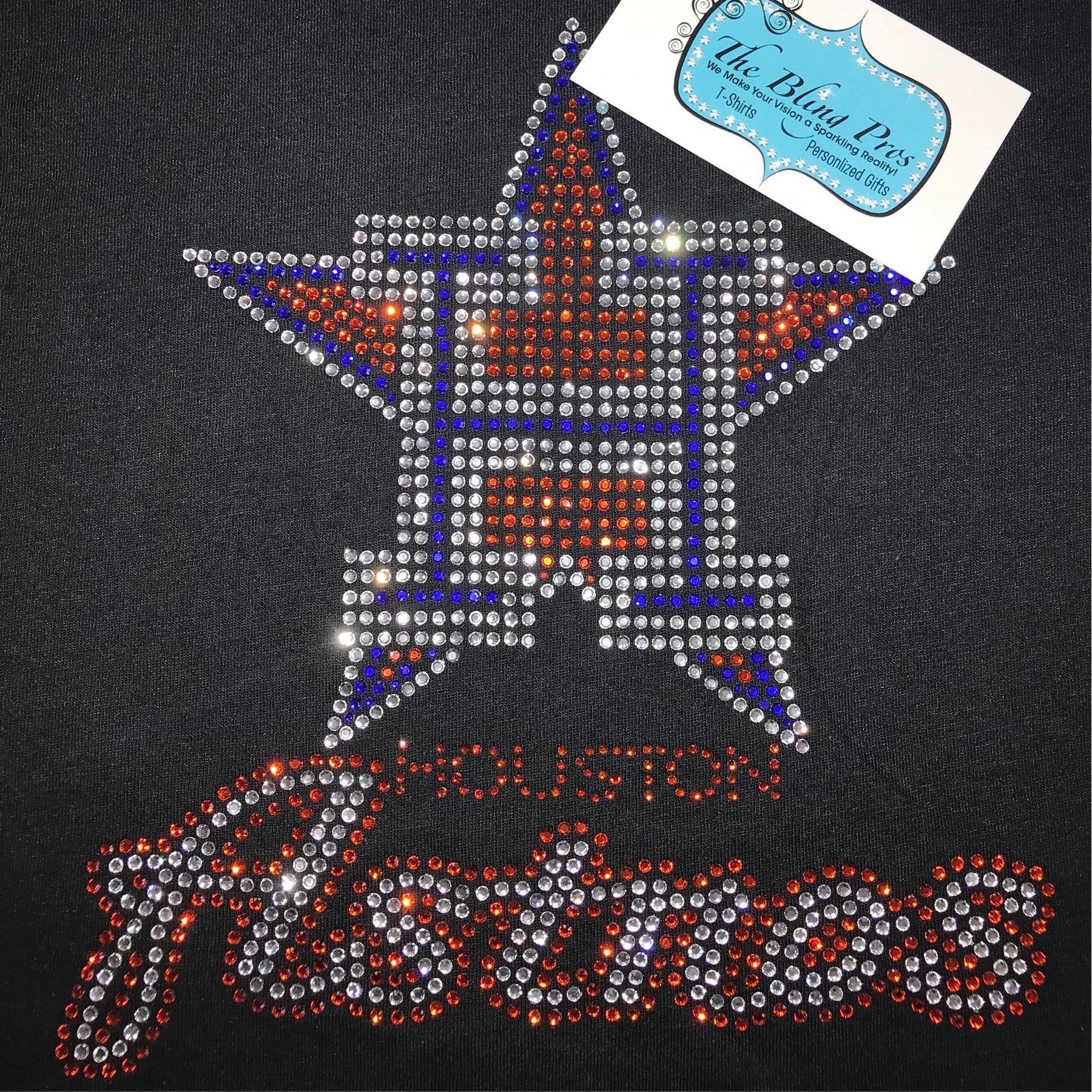 Houston Astros Fan Glitter Bling Shirt – The Bling Pros