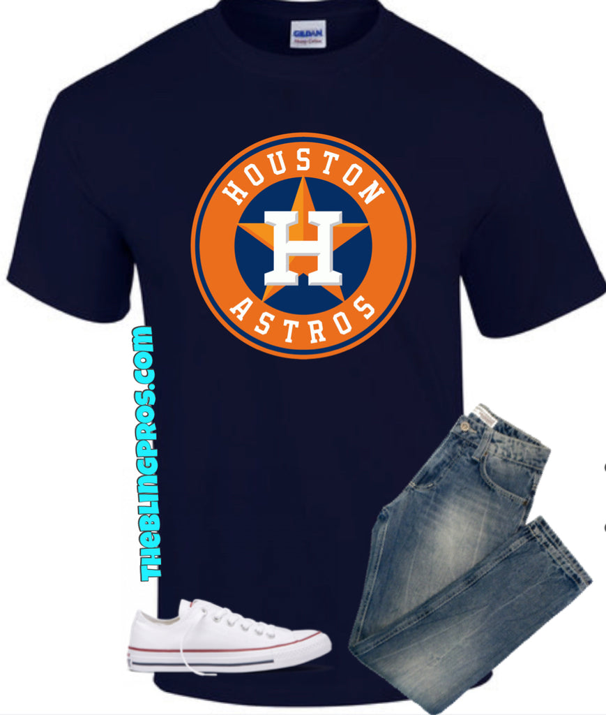 Astros Navy Bling Tee 2XL